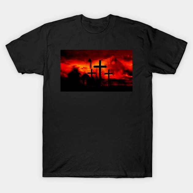 Jesus And The Thief On A Cross - Christian T-Shirt by ChristianShirtsStudios